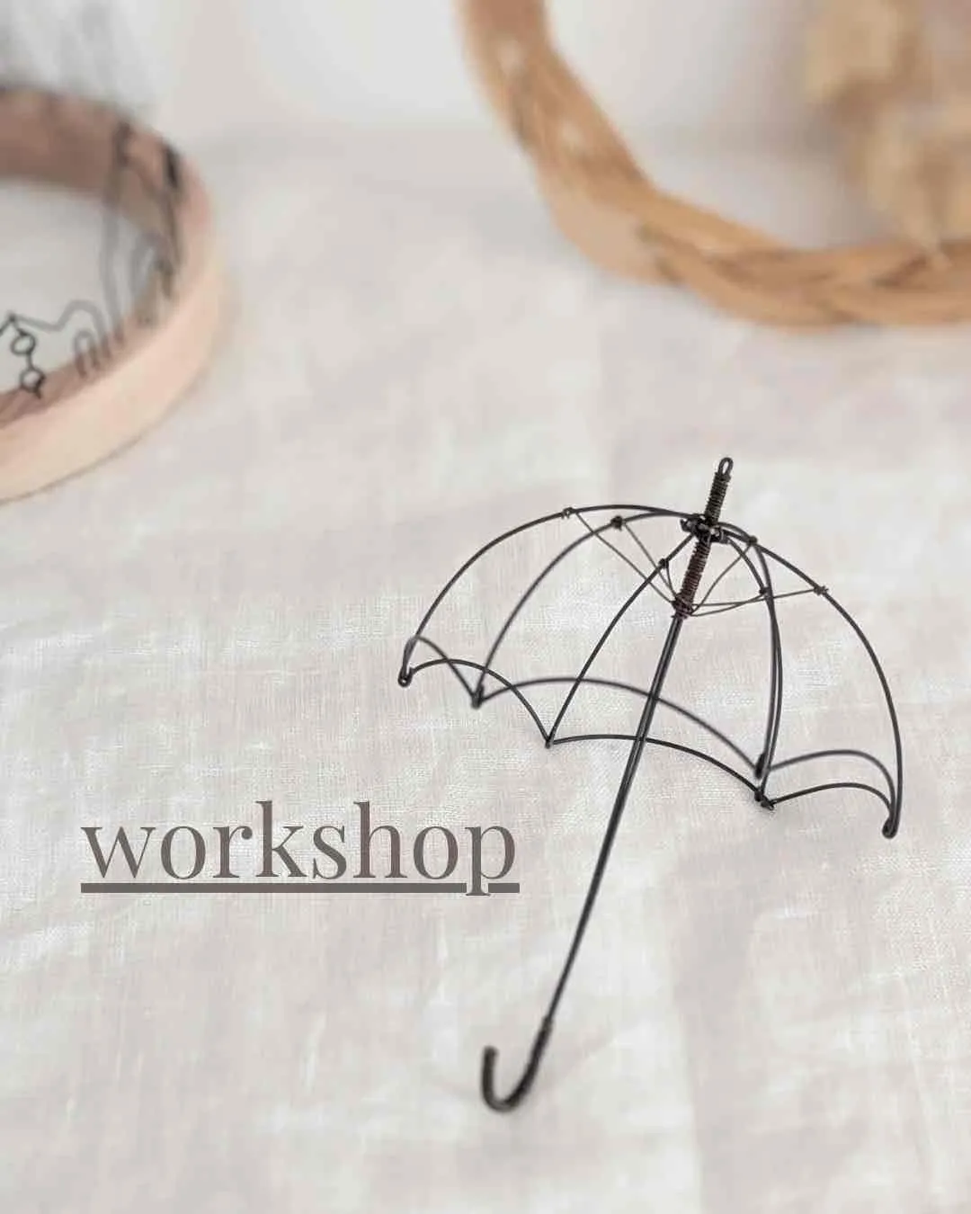 手のひらサイズの小さな傘を作ります！