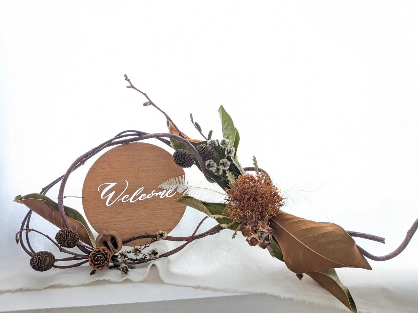 9月のレッスンは 「秋のプレートリース」