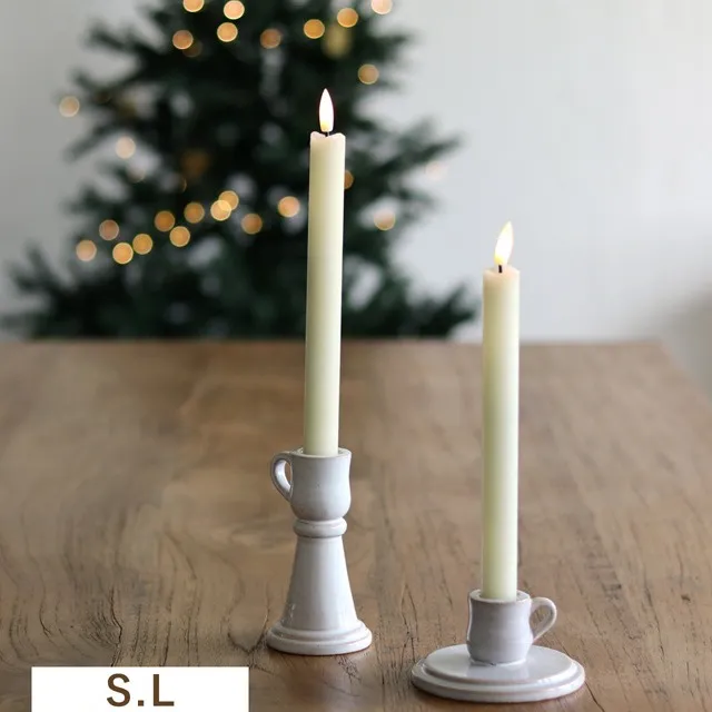 ⚓︎クラシカルな雰囲気のある 磁器スタンドとLEDキャンドル...