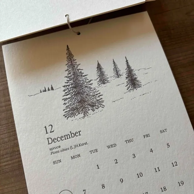 レタープレスカレンダー2026♪