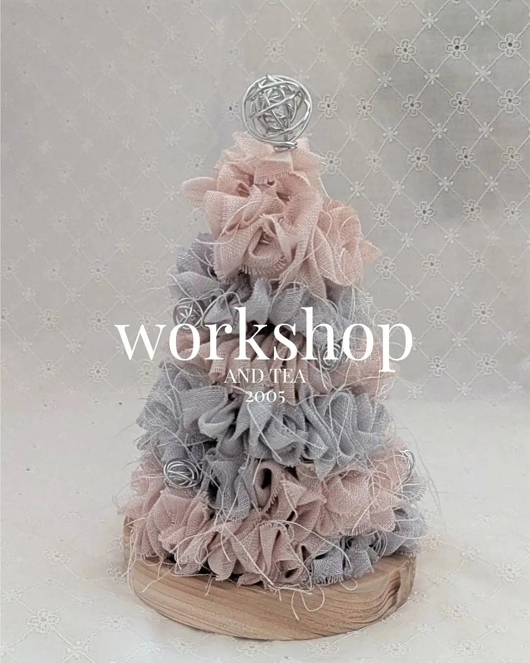 『ふんわりリネンのワイヤーツリー』