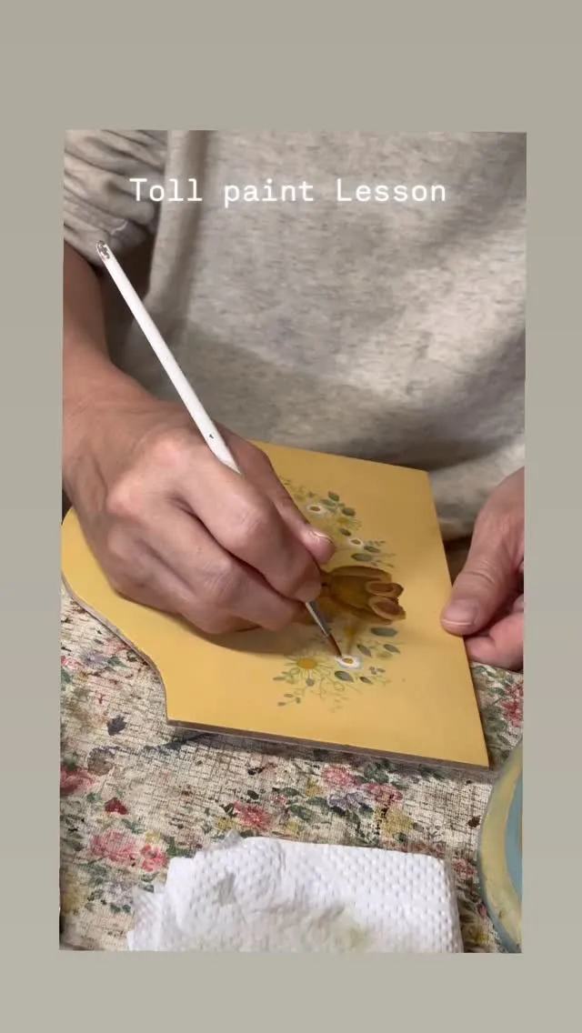 ⚓︎久しぶりのトールペイントレッスン
